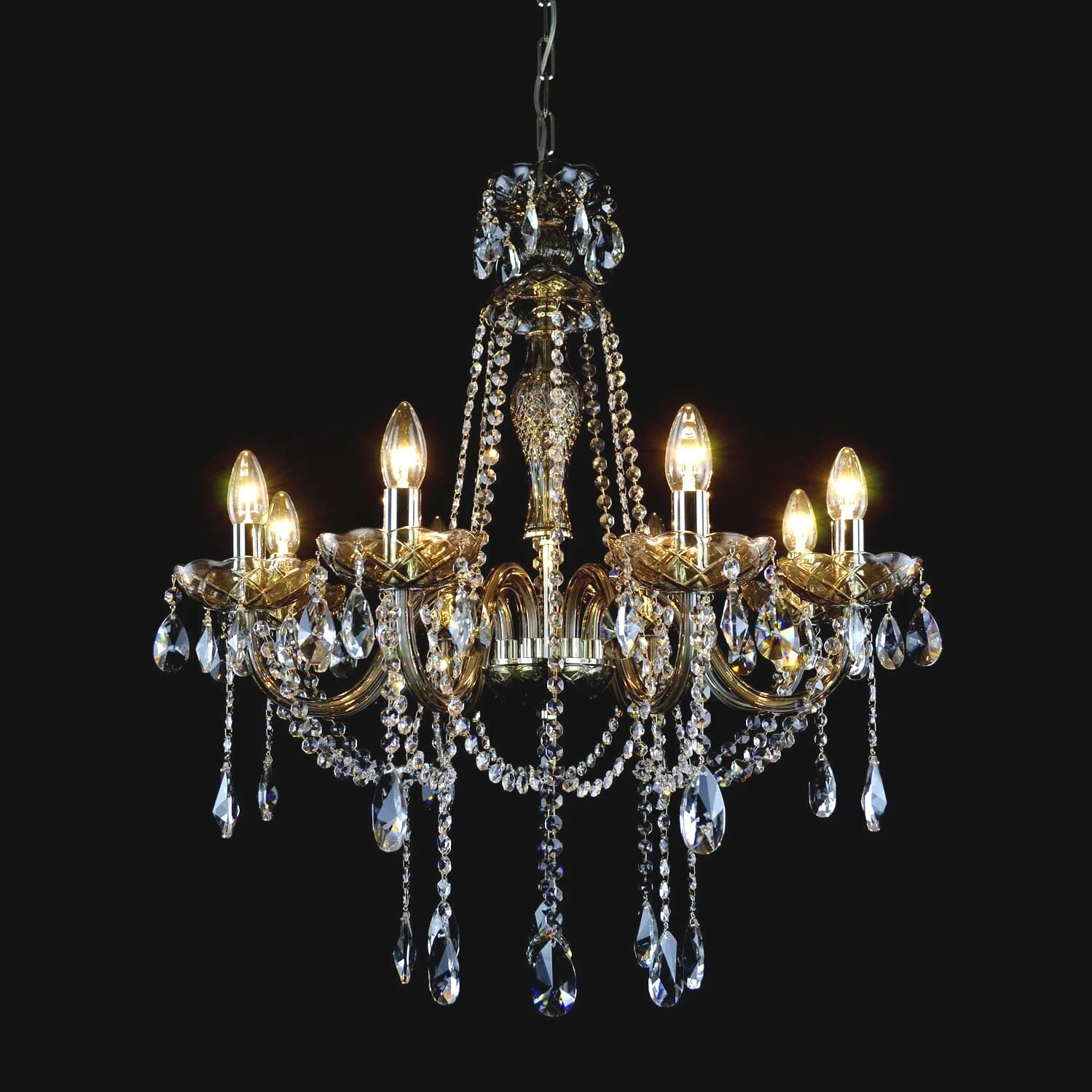 Luxury Grey crystal chandelier — WRANOVSKY - Bohemian Crystal